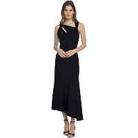 sleeveless draped front asymmetric hem dress donna morgan for maggy Sleeveless Draped Front Asymmetric Hem Dress (Women)
