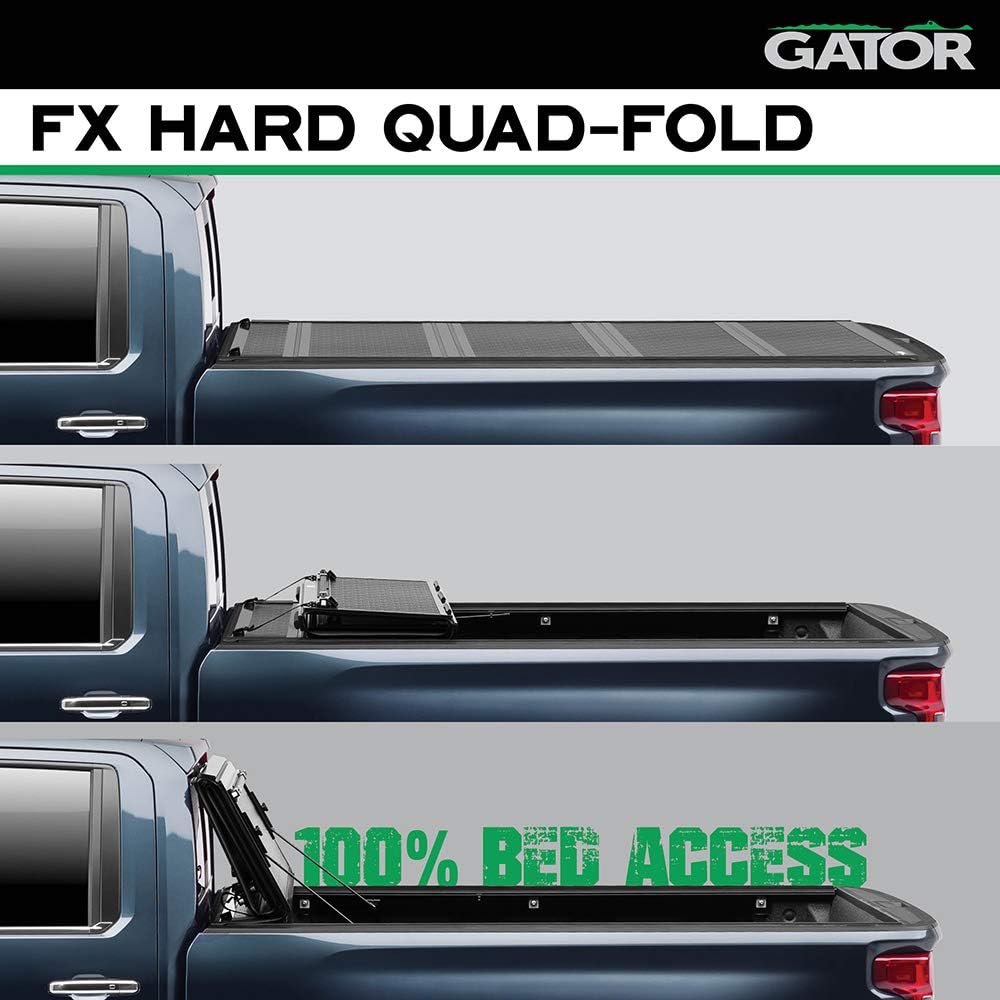Amazon Com Gator Fx Hard Quad Fold Truck 6 4 Bed Tonneau Cover 8828203 Fits 2002 2018 2019 2020 Classic Dodge Ram 6w Out Rambox 6 4 Bed Made In The Usa Automotive