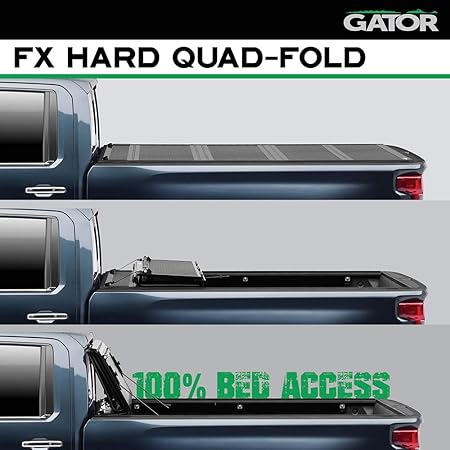 Gator Fx Hard Quad Fold Truck Bed Tonneau Cover 8828333 Fits 2019 2020 6 Bed Made In The Usa Automotive Amazon Com