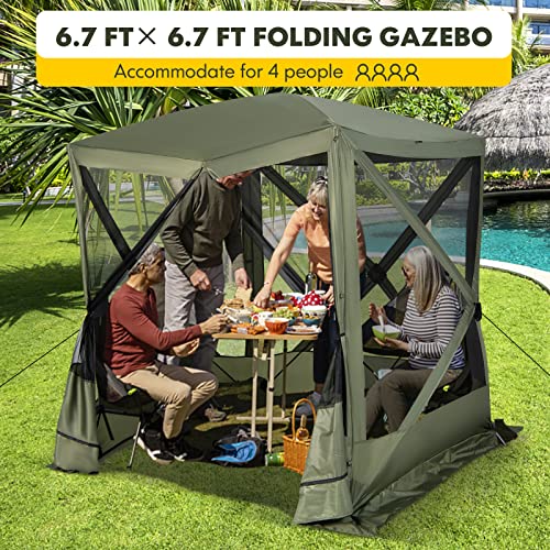 Tangkula 6.7x6.7 Ft Pop Up Gazebo Review: Instant Screen Tent for Camping & Backyard image 10