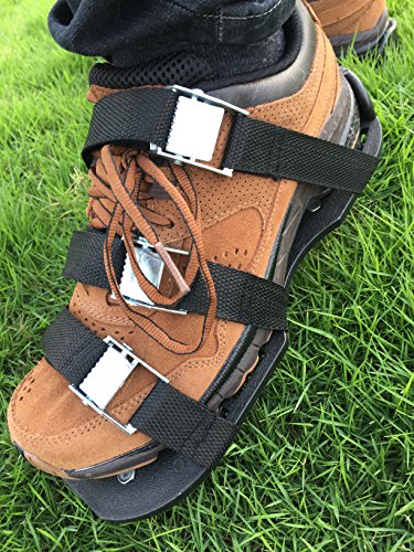 Cakie Professional Heavy Duty Lawn Aerator Shoes, 3 Adjustable Straps and Zinc Alloy Buckles, Free Extra Spikes, Universal Size That Fits All, for a Greener and Healthier Garden or Yard. - Thumbnail 6