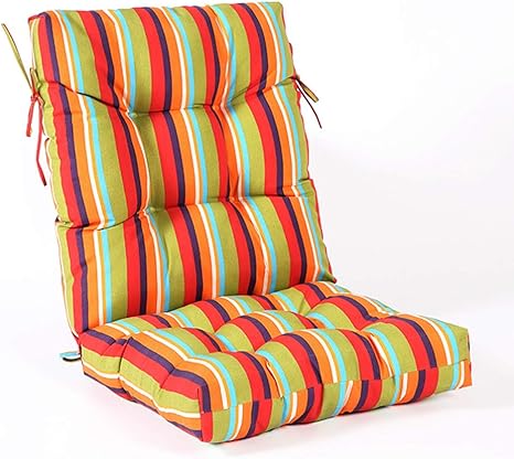 Amazon Co Jp 印刷 ハイバックチェアクッション 厚く 屋外 パティオ チェアパッド 防水 長椅子のクッション 滑らない 椅子 座布団 ホーム キッチン