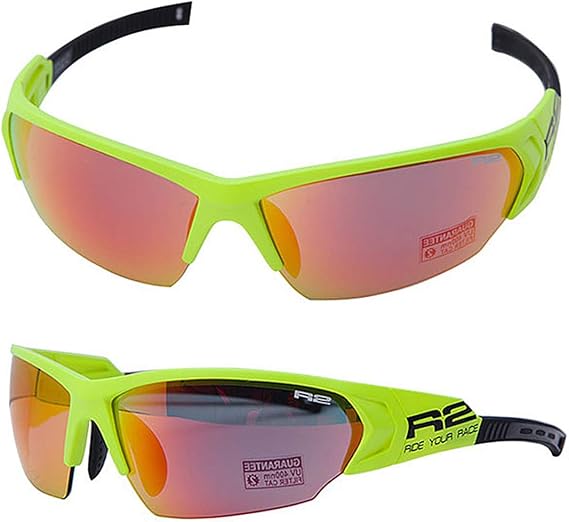 Amazon 国内独占 R2 Universe Rx ユニバース Rx 自転車サングラス フレーム イエロー At070j スポーツサングラス ロードバイク 自転車 メンズ レディース サイクルスポーツ アイウェア R2 アールツー シューズ バッグ