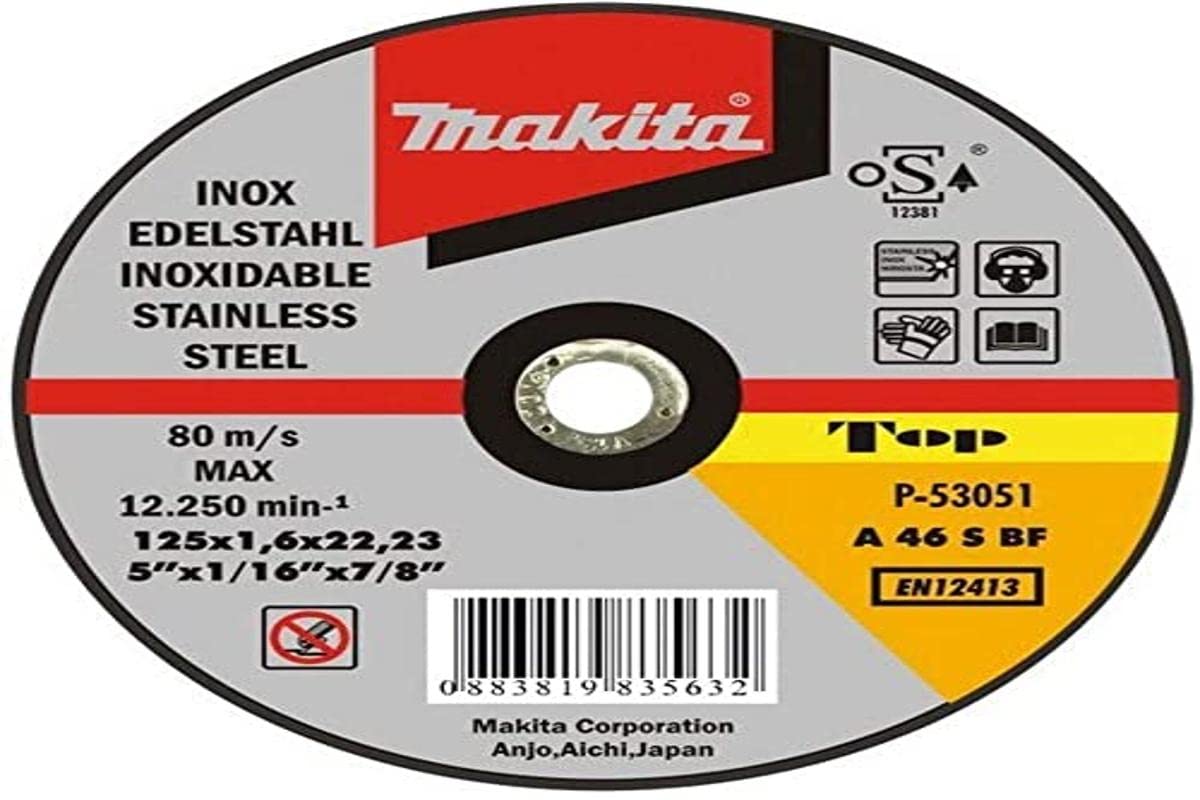 Makita p-53051 – Extra feine Trennscheibe Edelstahl 125 mm x 1,6 mm