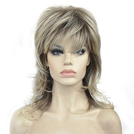 R10 26 2 Toned Blonde Aimole Shaggy Layered Wig Shoulder Length
