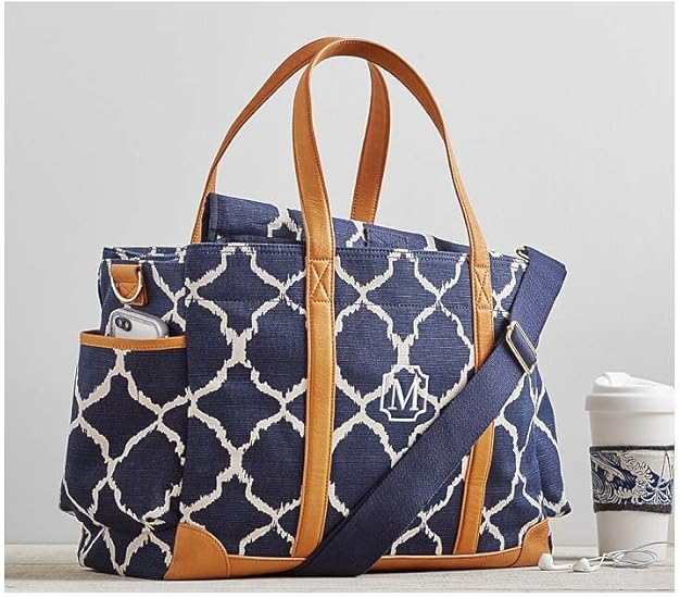 Amazon ポッタリー バーンキッズ Pottery Barn Kids マザーズ バッグ オムツ換えシート付 Navy Ikat Classic Diaper Bag 並行輸入品 Dosigirl ベビー マタニティ ベビー マタニティ 通販
