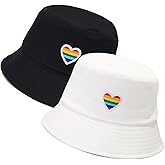 XYIYI 2 Pack Unisex Bucket Hat for Women Men Summer Beach Fishing Hat Sun Hat