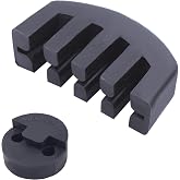 Rubber Violin Practice Mute, Claw Style &amp; Round Tourte Style Mute for Violin, Practice Silencer Viola Violin Mute