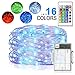 LED String Lights, Yoozon 16ft 50 LEDs Fairy Lights Battery Operated Waterproof 16 Colors Outdoor String Lights with Remote Control LED Lights for Bedroom, Corridor, Patio, Garden, Yard, Photo Frame