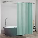 Furlinic Shower Curtain Waterproof Mould Proof Polyester 150x180cm Mint view 5