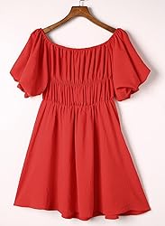 Dokotoo Womens Square Neck Summer Dresses Lantern