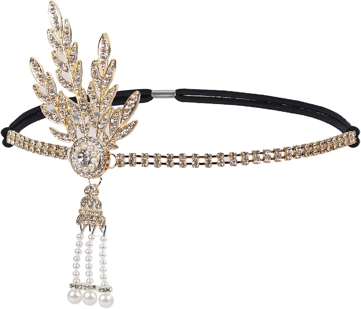 1920s Flapper Headbands Gatsby Inspired 20s Headpiece Hat for Women Tea Party