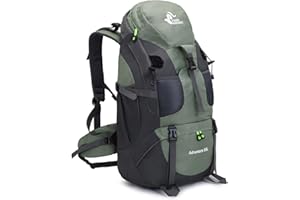 Bseash 50L Lightweight Water Resistant Hiking Backpack, Outdoor Sport Daypack Travel Bag for Climbing Camping Touring