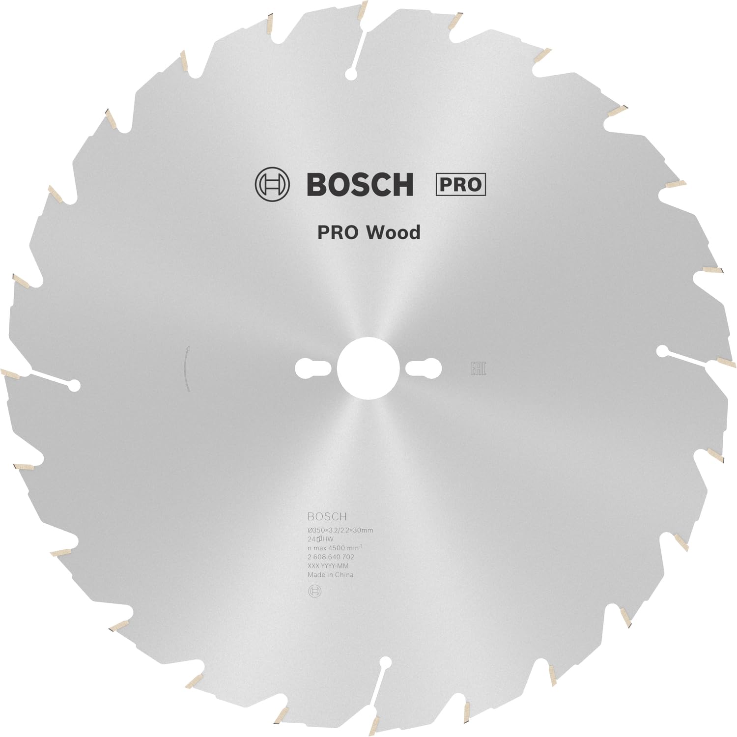 Bosch 1x PRO Wood Longlife Circular Saw Blade for Corded Table Saws (for Softwood, Hardwood, Ø mm, Professional Accessory Table Circular Saw)