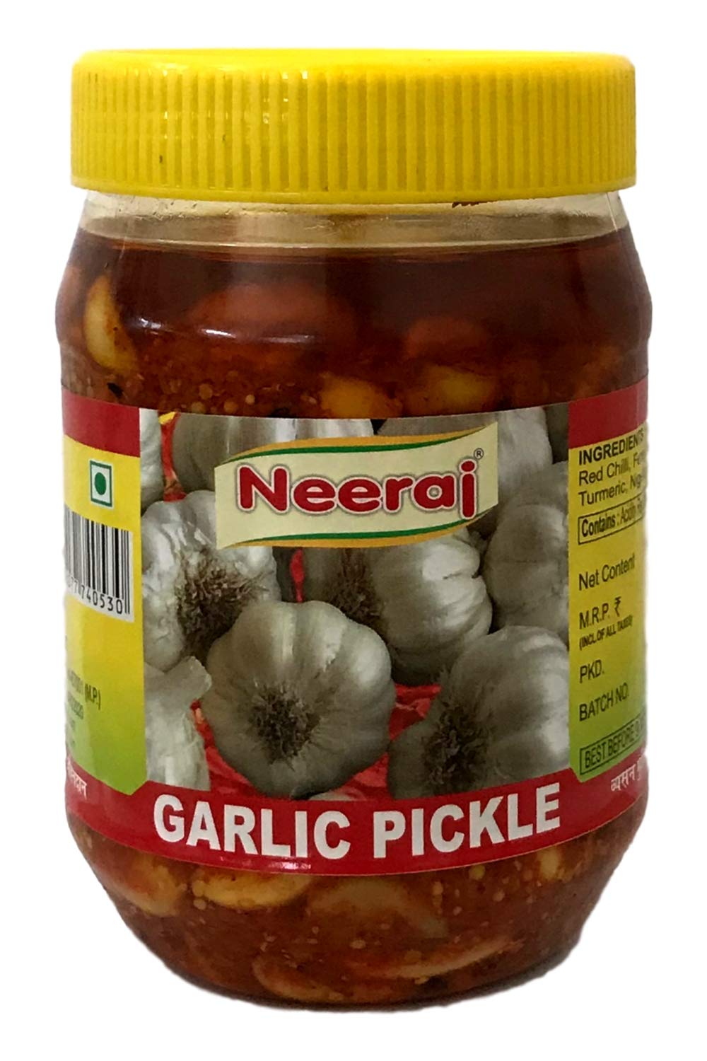 Neeraj Garlic Pickle (NP_P11_500_Grams) Amazon.in Grocery & Gourmet Foods