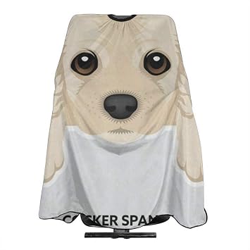 Amazon Com Cocker Spaniel Puppy Salon Barber Cape Hairdressing