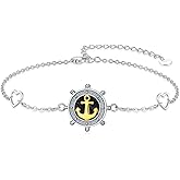 Silikepa Ocean Bracelet for Women 925 Sterling Silver Ocean Bracelet Adjustable Ocean Jewelry Gift for Women