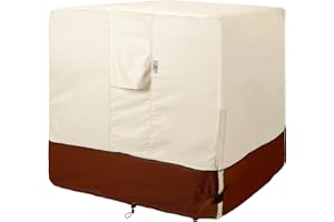 Westblue Air Conditioner Cover for Outside Units-34'' Durable 600D AC Covers for Outside Unit Waterproof & Resistant AC Unit Covers Outdoor Central Square Fits up to 34 x 34 x 30 inches