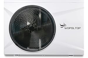 WOPOLTOP 35000 BTU Full DC Inverter Pool Heat Pump for Swimming Pools, Dual Function of Heating and Cooling, 10KW Electric Pool Heater with WiFi Smart Control via APP, 220-240V, up to 9000 Gallons
