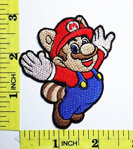 Flyying Super Mario Bros World patch Jacket T- shirt Patch Sew Iron on Embroidered Badge Sign Costum