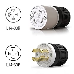 ELEGRP NEMA L14-30R Locking Connector, Generator