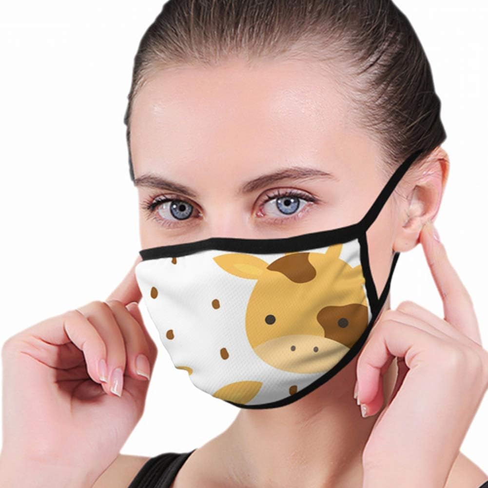 Giraffe Cute Kid Adorable Anti Pollution Dust Mask Washable And Reusable Pm2.5 Face Mouth Mask Protection From Flu Germ Pollen Allergy Respirator Mask