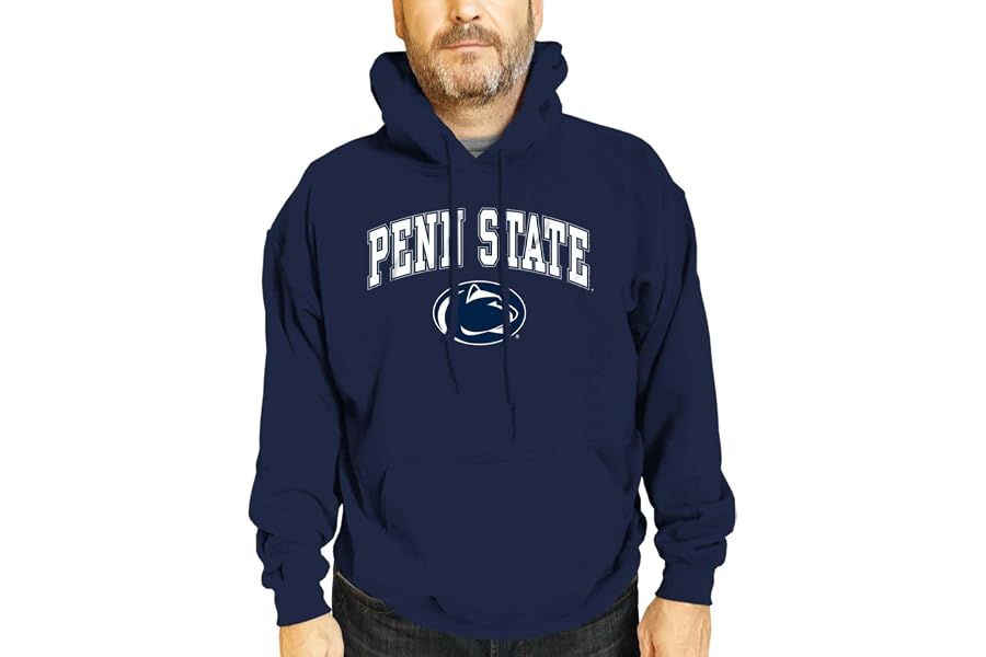 Campus Colors NCAA Arch & Logo Gameday Hoodie - Officially Licensed College Hooded Sweatshirt - Cotton Blend - Unisex Adult