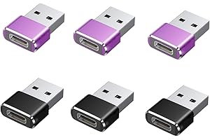 Jar-nan USB C Female to USB Male Adapter, Type C to A Charger Cable Adapter, Compatible with iPhone 11 12 Mini Pro Max, Airpo