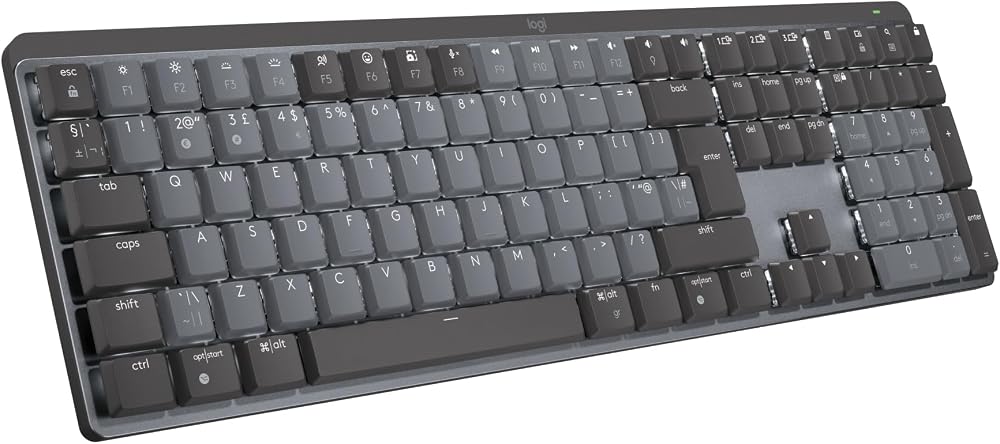 Logitech MX Mechanical Mini Wireless Keyboard QWERTY UK Grey