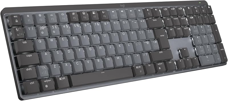 Logitech MX Mechanical Mini Wireless Keyboard QWERTY UK Grey