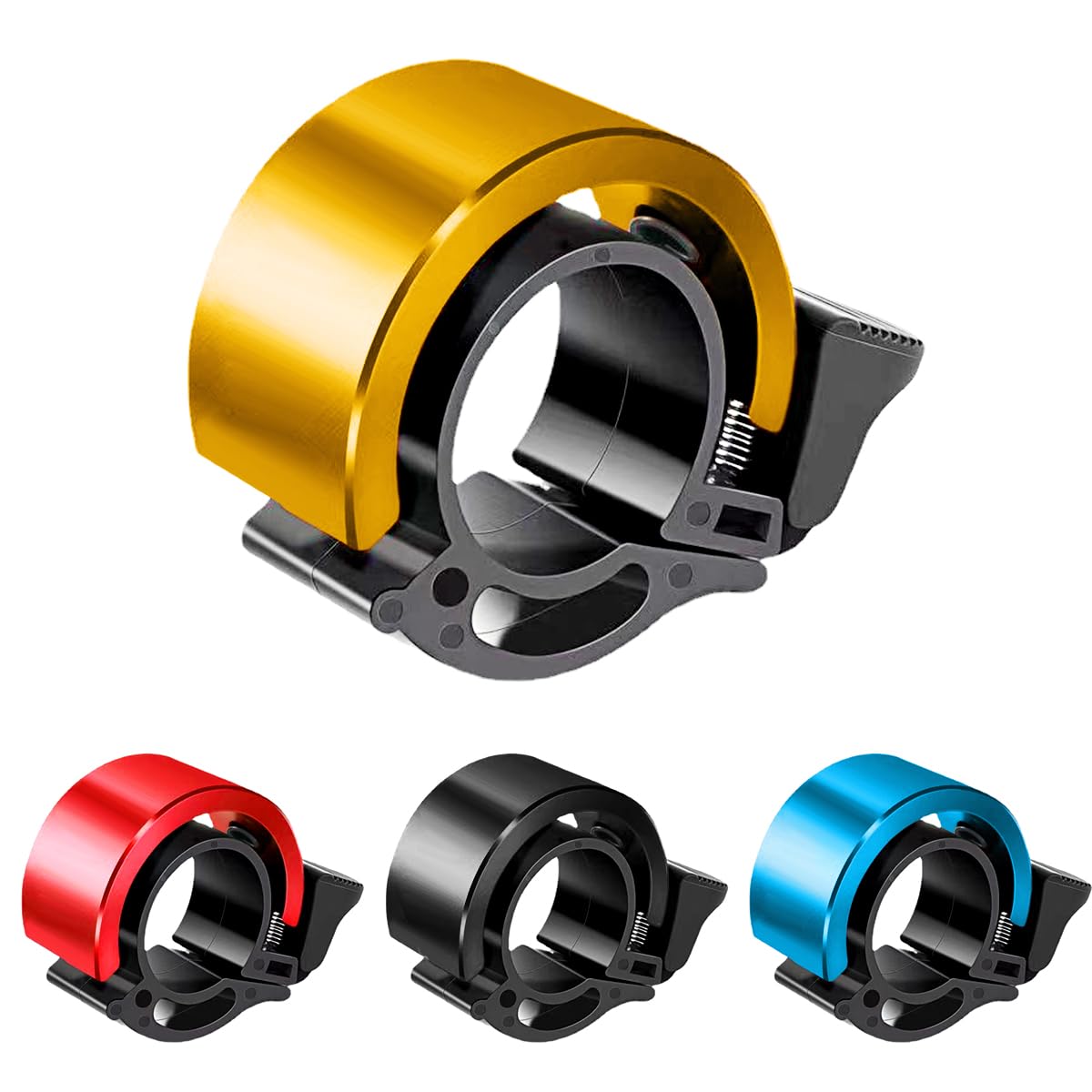 Garegce Bike Bell for Kids and Adult, Road Bicycle Bell with Loud Crisp Clear Sound, Mountain Bike Bell for Children, Durable Rust-Resistant Fits 2.2cm/0.87inch Bike Handle-Golden