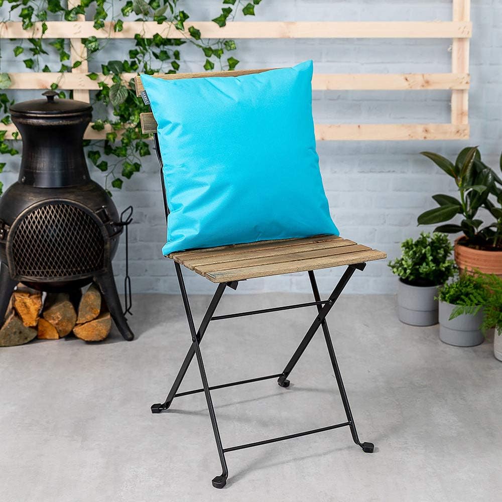 Decorative Pillows Garden Outdoors Bean Bag Bazaar Outdoor Cushion Fibre Filled Water Resistant 4 Pack Aqua Blue 43cm Decorative Bright Scatter Cushions For Garden Chair Or Patio Furniture Bench Sofa