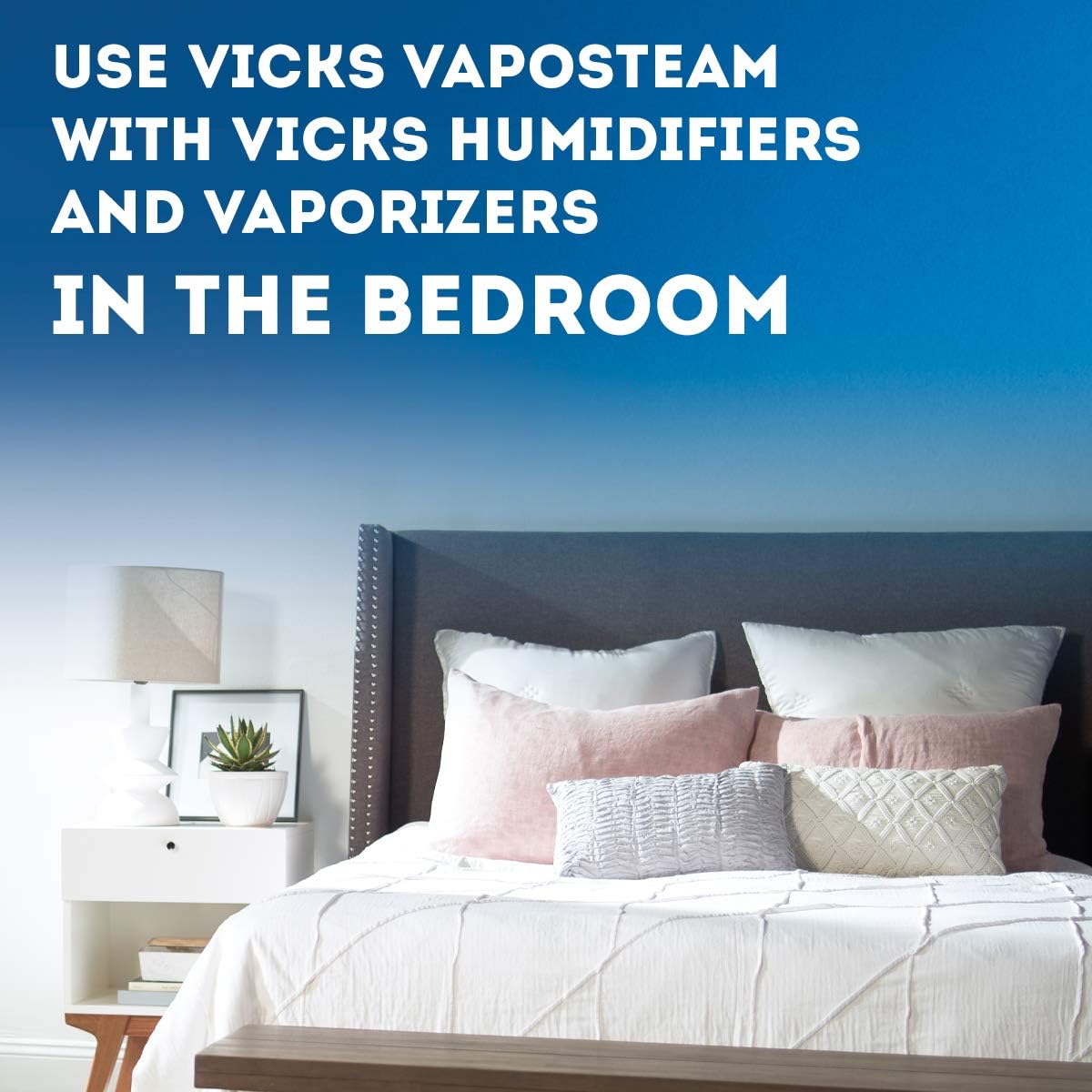 Vicks VapoSteam Medicated Liquid with Camphor, a Cough Suppressant, 8 Oz – VapoSteam Liquid Helps Relieve Coughing, for Use in Vicks Vaporizers and Humidifiers: Health & Personal Care