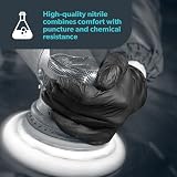 Unigloves PRO.TECT Black GA0045 Nitrile Gloves Extra Large Box 100 view 5