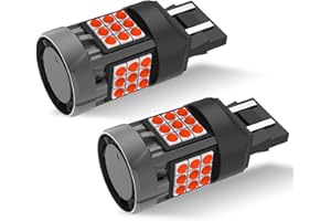 FAXCARS 7440 LED Brake Light Bulb Red for Ram 1500 2500 3500 4500 5500 2020-2024 2025, Super Bright 7440LL W21WLL Rear Tail/Turn and Stop Lights, Pack of 2