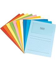 Lot De 5 Dossiers Suspendus En Papier Kraft 220g 100% Recyclé - Fond V Avec Étiquettes Incluses