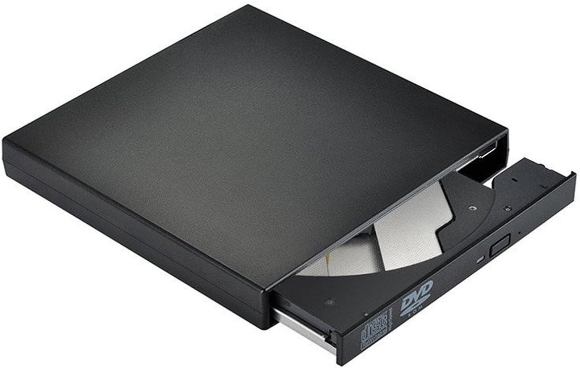 SYMTOP USB 2.0 DVDROM/Unidad de DVD óptico para ordenador portátil, de sobremesa, color negro SYMTOP USB 2.0 DVDROM/Unidad de DVD óptico para ordenador portátil, de sobremesa, color negro