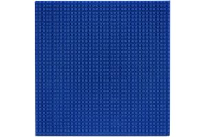 SlabDreamLab 12"X12" Slab Lite Baseplate for All Major Building Bricks and Blocks (Blue, Single)
