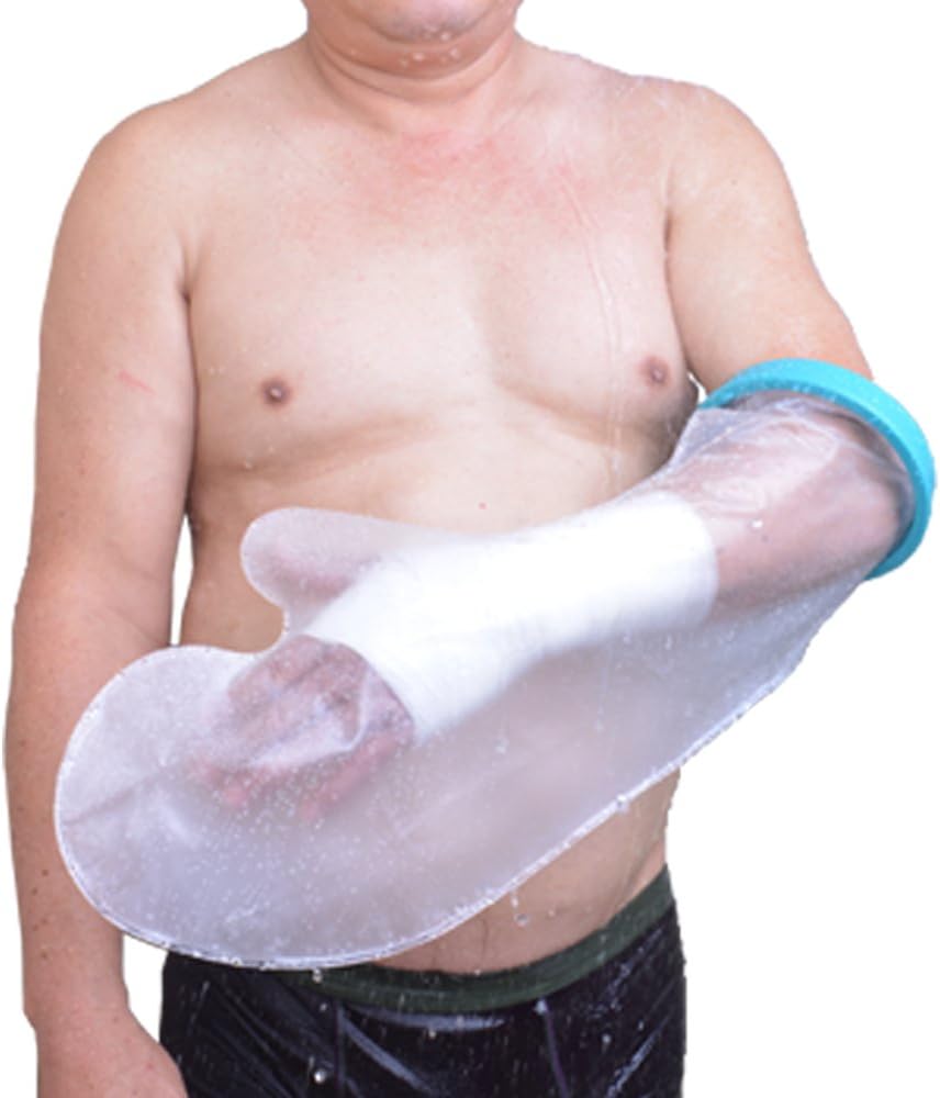 Waterproof Arm Cast Protector for Adults - Reusable Shower Cast Cover Bandage Protector Water Resistant Dry Bag - Arm Cast Sleeve for Broken Hands, Wrists and Arm