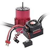 GoolRC Surpass Hobby 3660 Brushless Motor and ESC Combo, 2600KV Brushless Motor and 60A ESC for 1/10 Scale RC Car Truck Indispensable Accessory for Modification Enthusiasts
