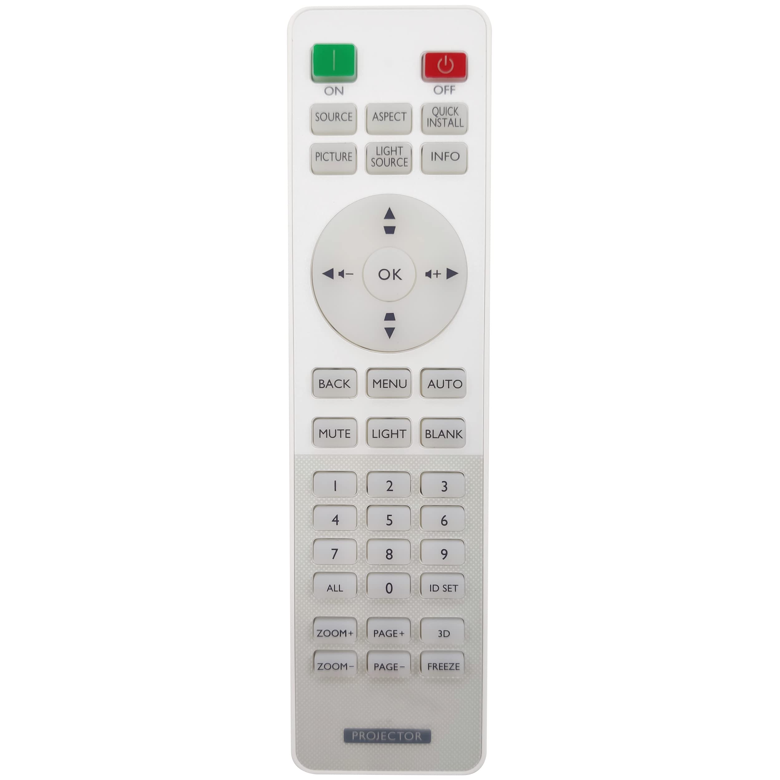 Leankle Remote Controller RCA011 for BenQ Projectors DW921, DX920, L6000, LK952, LK953ST, LK990, LU950, LU951, LU951ST, SU922+, SW921+, SX920+