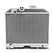 Auto Dynasty Radiator Compatible with 1941-1952 Jeep Willys, Full Aluminum 3-Row Racing Radiator