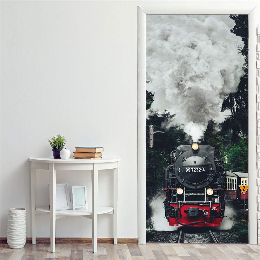 YWLINK Pegatinas De Puerta Tridimensionales 3D Personalidad del ...