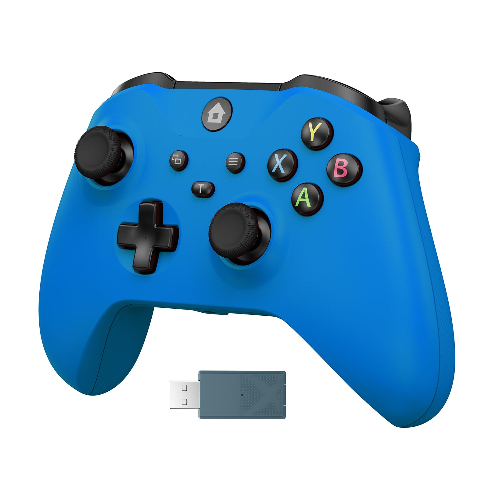 IWGAME Wireless Controller for X-BOX/PC, Gaing Controller Support Turbo, 2.4G Plug and Play Gaming Gamepad with 3.5mm Headphone Jack/Dual Vibration, Compatible with X-BOX One|X-BOX Series S/X|PC|IOS|Android Platforms(Blue)