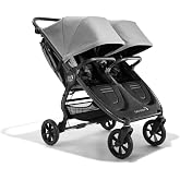 Baby Jogger City Mini GT2 Double Stroller, Pike | Includes Belly Bar, All-Terrain, All-Wheel Suspension, Leatherette Handlebar, Premium Fabric, Amazon Exclusive Fashion