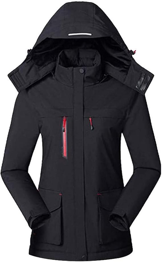 Giacca Riscaldata Donna CRMY - Cappuccio Antivento, USB, 3 Livelli Temperatura, Power Bank Non Inclusa - Foto 7