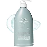 Dr.Bio Sea Salt Relaxing Shampoo with Probiotics and Cica, Vegan Hair Loss Shampoo for Thinning Hair, Volumizing and Thickening, Hydrating and Scalp Care, Silicone & Paraben Free, Korean Hair Care