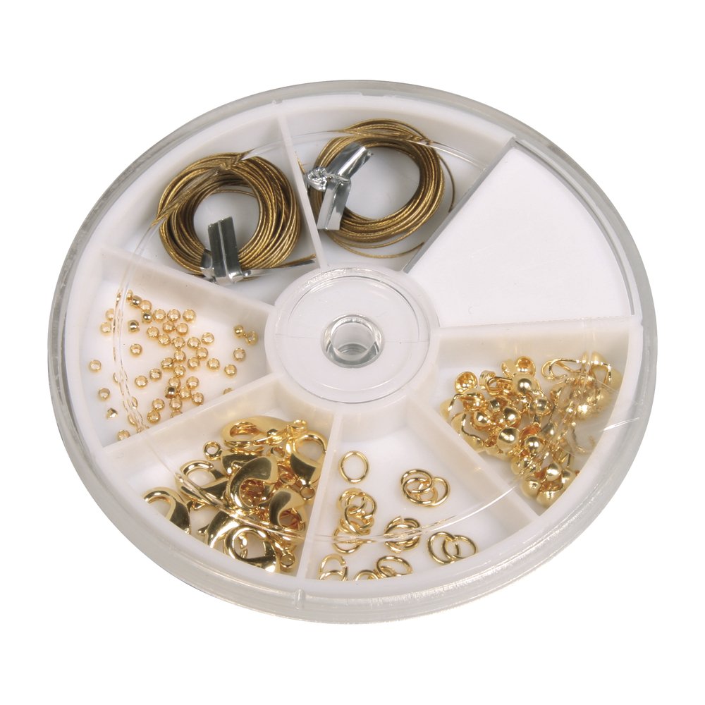 RAYHER Starter Set with Accessories, 5 Different Accessories Bag Gold