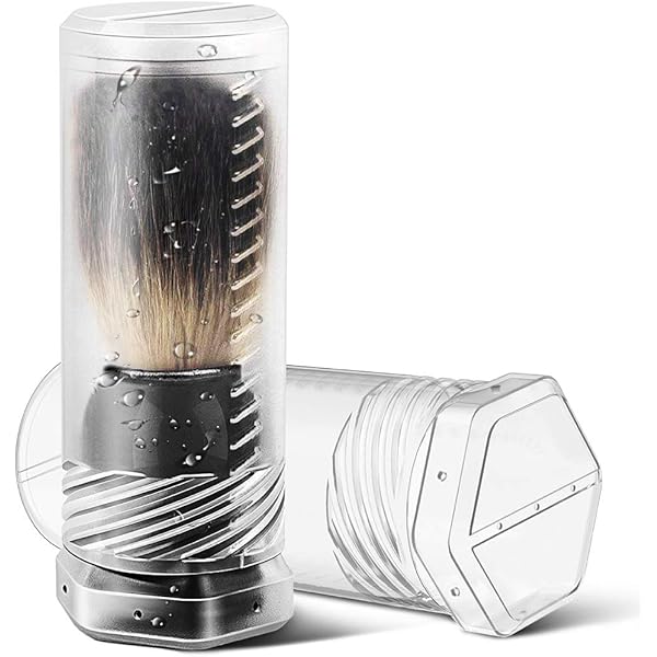 Brocha De Afeitar De Pelo De Tejón Punta De Plata Y Madera Blanca