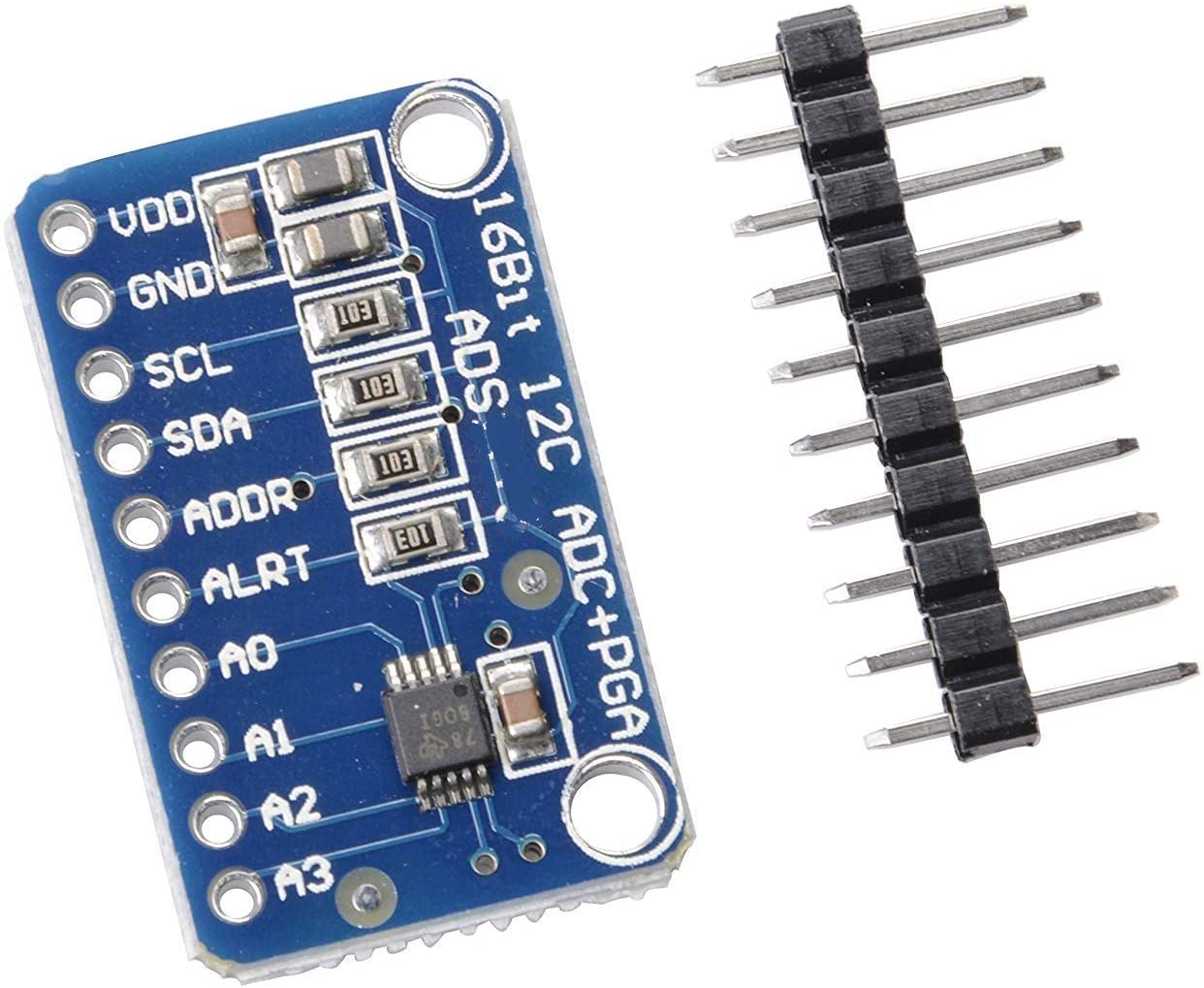 DollaTek 16 Byte 4 Channel I2C IIC ADC Module Precised Analog Digital Converter Develop Board